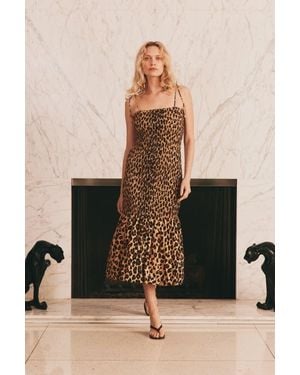 Simon Miller Canto Smocked Poplin Dress - Multicolor
