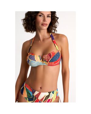 Shan Classic Bandeau Bikini Top - Blue