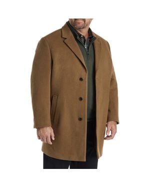 Michael Kors Big & Tall Overcoat - Brown
