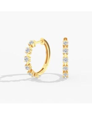 Everlee Small Orbit Lab Diamond Hoop - Metallic