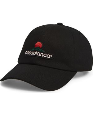 CASABLANCA Montagne Embroidered Adjustable Baseball Cap - Black