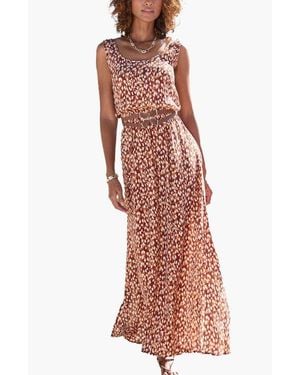 Lascana Print Tank Maxi Dress - Red