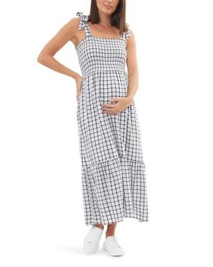Ripe Maternity Smocked Maternity Dress - Multicolor