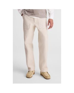 Madewell Reverse Sateen Fatigue Pants - White