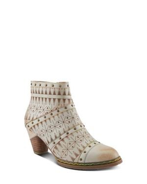 Spring Step Niobe Cap Toe Bootie - White