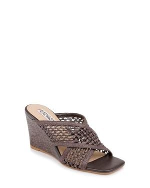 Badgley Mischka Xandria Wedge Sandal - Brown