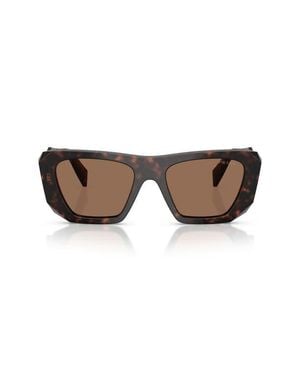 Prada 53Mm Square Sunglasses - Brown
