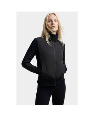 Rudsak Granada Zip-Up Mixed Media Sweater Jacket - Black