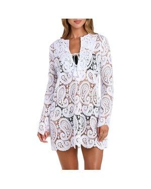 L'Agence Ansley Cover-Up Dress - White