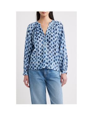 Rails Saint Shibori Print Top - Blue