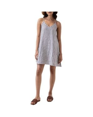 REISTOR Short Tent Dress With Back Tie - Blue