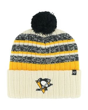 '47 Pittsburgh Penguins Tavern Cuffed Knit Hat With Pom - Yellow