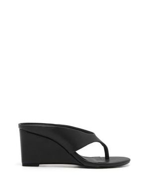 Therapy Australia Sera Round Toe Wedge Thong Heel - Black
