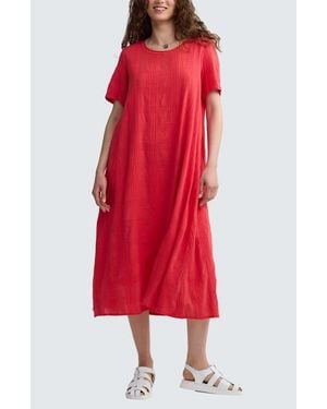 Luukaa Calla Check-Embroidered Dress