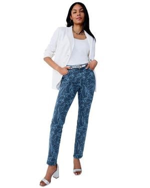 Jessica London True Fit Stretch Denim Straight Leg Jean - Blue