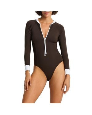 Sea Level De Luxe Long Sleeve Surf Suit - Black