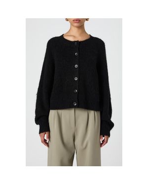 French Connection Fluffy Cardigan - Black