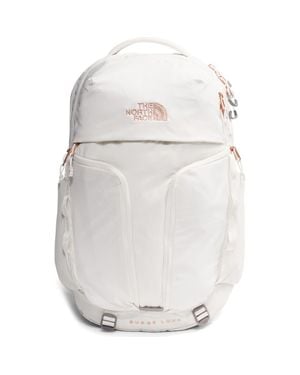 The North Face Surge Luxe Water Repellent Ripstop Backpack - White