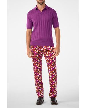 Mr Turk Kensington Short Sleeve Knit Polo - Red