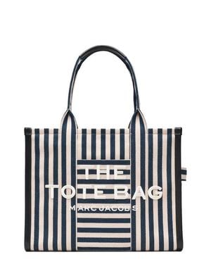 Marc Jacobs The Stripe Canvas Large Tote Bag - Black