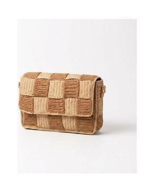 Zanatany Concepts Cracky Raffia Bag - Metallic