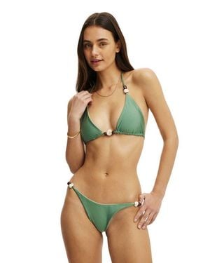 Cotton On Reversible String Triangle Bikini Top - Green