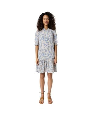 Gerard Darel Romie Dropped Waist Mini Dress - Blue