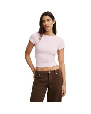 Cotton On Hold Me Scoop Back Tee - White