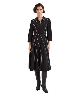 Phase Eight Tilly Piped Dress - Black