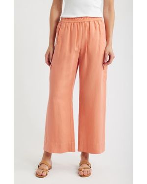 NIC+ZOE Eliot Wide Leg Cargo Pants - Pink