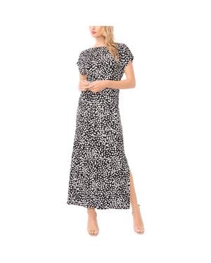 knee length dresses for ladies Solena Dolman Cap Sleeve Midi A-Line Short Sleeve Dress