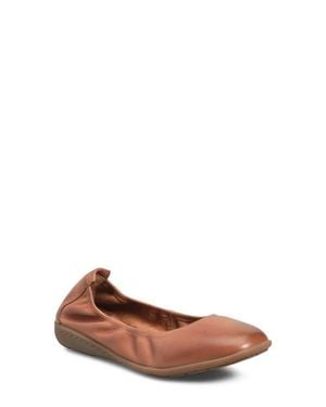 Børn Felicity Leather Flat - Brown