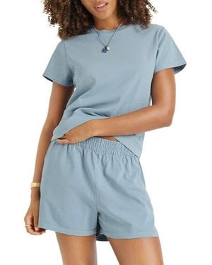 Vitamin A Coast Fitted Cotton T-Shirt - Blue