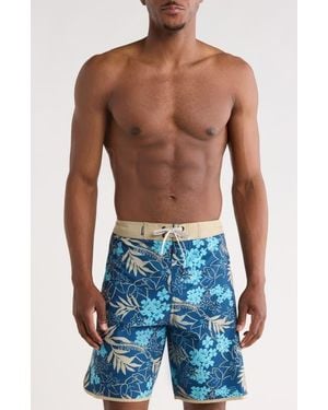 Quiksilver Jetty Bloom 19 Board Shorts - Blue