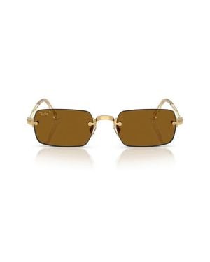 Ray-Ban X A$Ap Rocky 54Mm Polarized Rimless Sunglasses - Multicolor