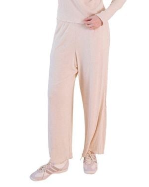 Poplinen Hedy Plus Ribbed Modal Lounge Pant - Pink