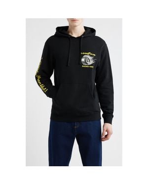 Brixton X Goodyear Cheater Slick Graphic Hoodie - Black