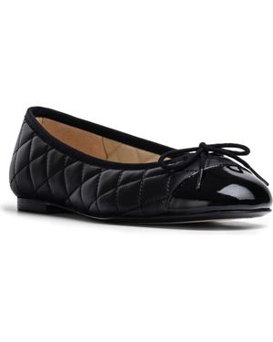 Jon Josef Belle Quilted Ballerina Flat - Black