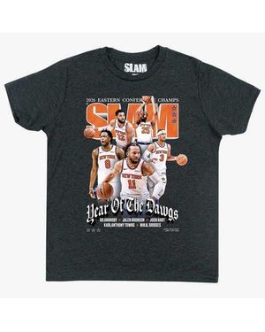 Slam Youth New York Knicks 2026 Nba Eastern Conference Champions Cover T-Shirt - Black