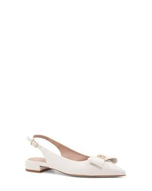 Bruno Magli Bella Pointed Toe Slingback Flat - Natural