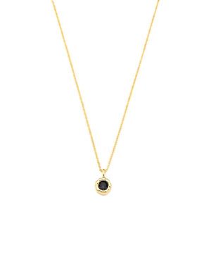 Classicharms Skyler Molten Solitaire Cubic Zirconia Pendant Necklace - Metallic