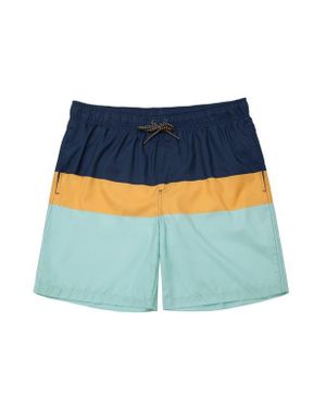 Rokka&Rolla All-Day Comfort Mesh-Lined Swim Trunks - Blue