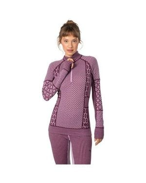 Kari Traa Smekker 1/2-Zip Top - Purple