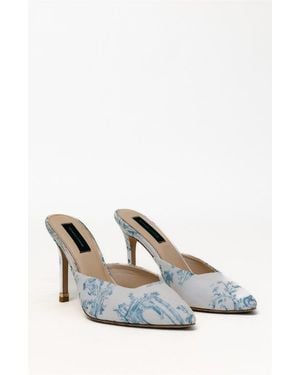 Kendall Louise Louise Slingback Heels - White