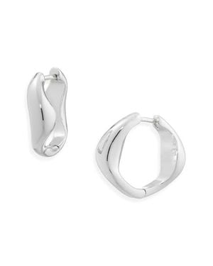 Madewell Twisted Hoop Earrings - White
