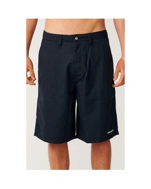 Rip Curl Archive Oversize Pinstripe Shorts - Blue