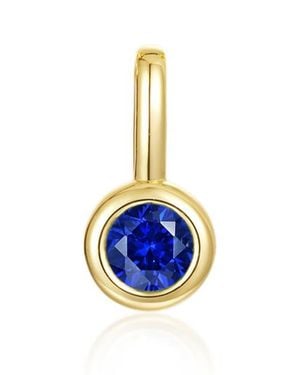 Lafonn Bezel Birthstone Charm Pendant - Blue