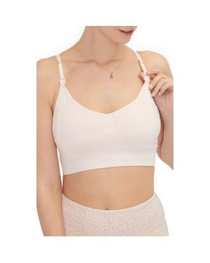 HATCH The Essential Maternity Wireless Pumping And Nursing Bra - White