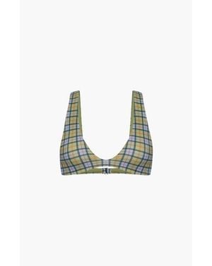 Oddli Scoop Neck Bikini Top - Blue