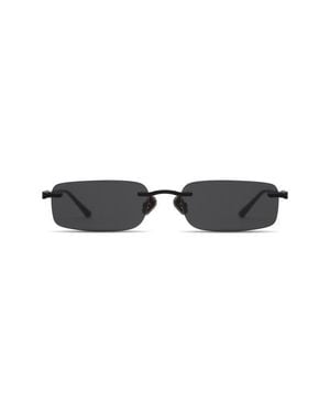 Elisa Johnson Kendall 55Mm Rimless Rectangular Sunglasses - Black
